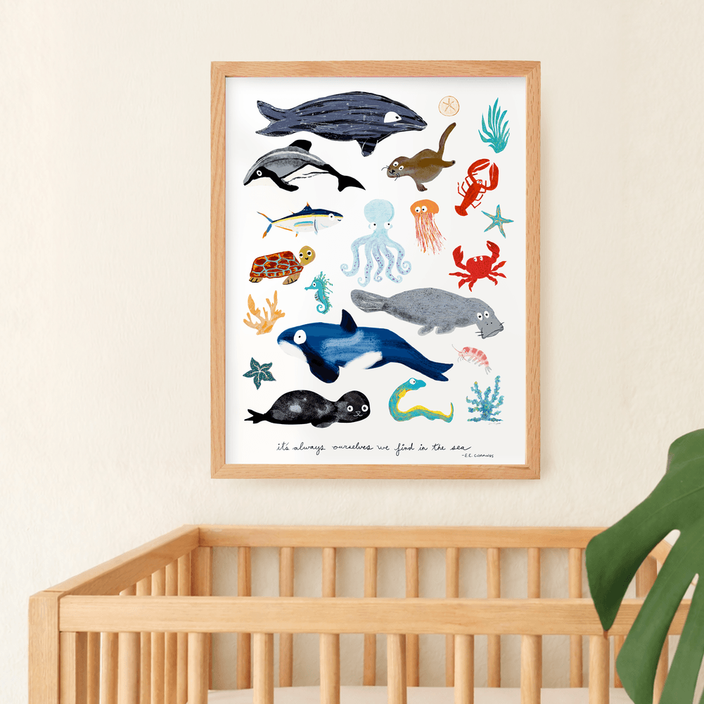 Sea Change: Ocean Animals Print